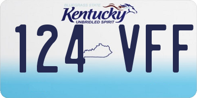 KY license plate 124VFF
