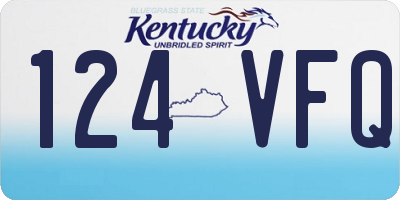 KY license plate 124VFQ