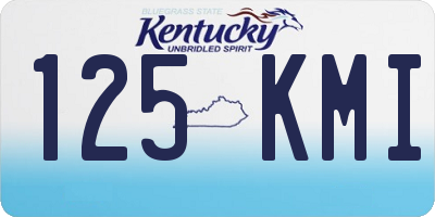 KY license plate 125KMI