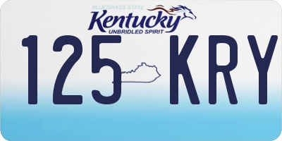 KY license plate 125KRY