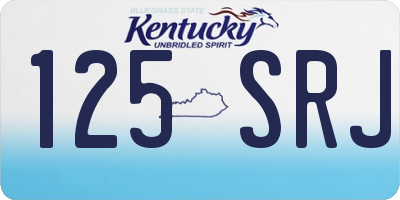 KY license plate 125SRJ