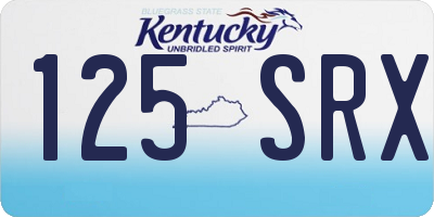KY license plate 125SRX