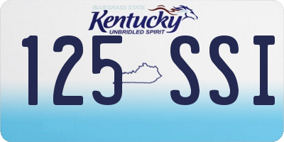 KY license plate 125SSI