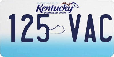 KY license plate 125VAC