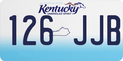 KY license plate 126JJB