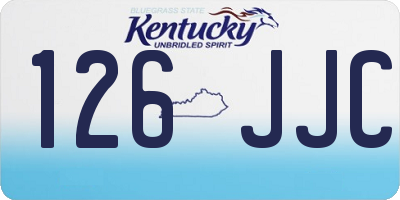 KY license plate 126JJC