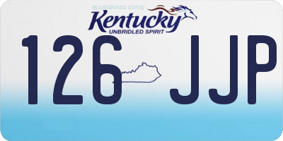 KY license plate 126JJP