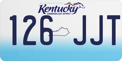 KY license plate 126JJT