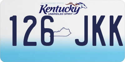 KY license plate 126JKK