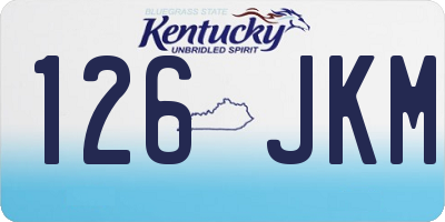 KY license plate 126JKM