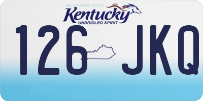 KY license plate 126JKQ