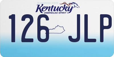 KY license plate 126JLP