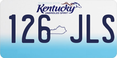 KY license plate 126JLS