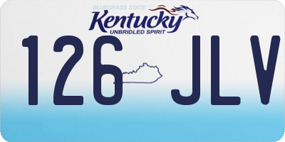 KY license plate 126JLV