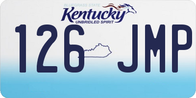 KY license plate 126JMP