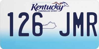 KY license plate 126JMR