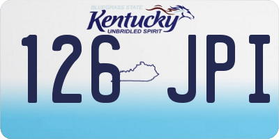 KY license plate 126JPI