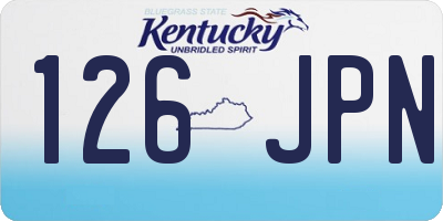 KY license plate 126JPN
