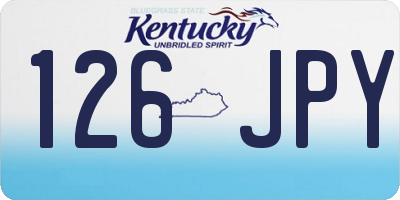 KY license plate 126JPY