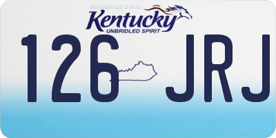 KY license plate 126JRJ