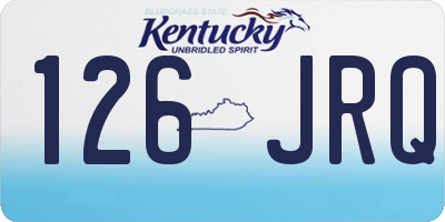 KY license plate 126JRQ