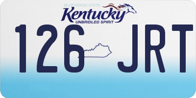 KY license plate 126JRT