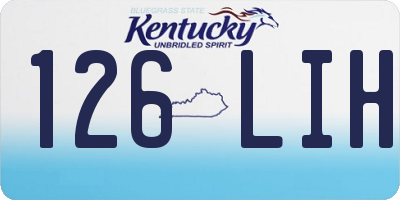 KY license plate 126LIH