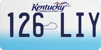 KY license plate 126LIY