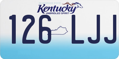 KY license plate 126LJJ