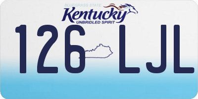KY license plate 126LJL