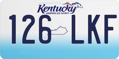 KY license plate 126LKF