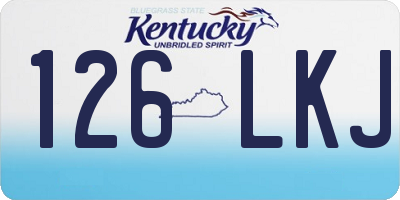 KY license plate 126LKJ