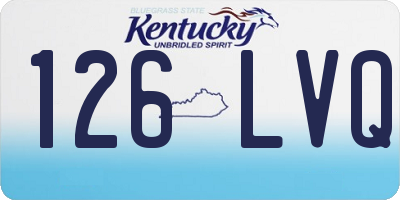 KY license plate 126LVQ