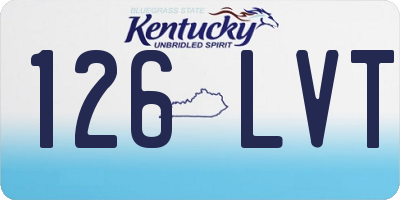 KY license plate 126LVT