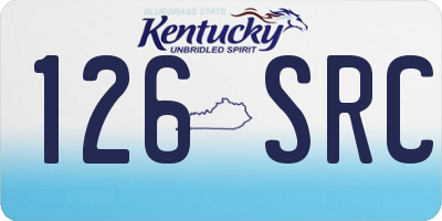 KY license plate 126SRC