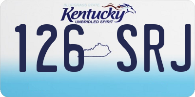 KY license plate 126SRJ