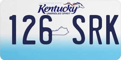 KY license plate 126SRK