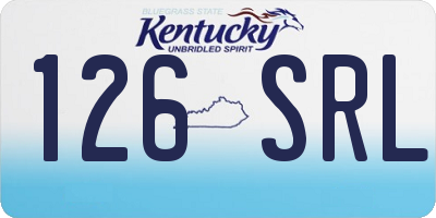KY license plate 126SRL