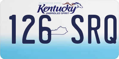KY license plate 126SRQ