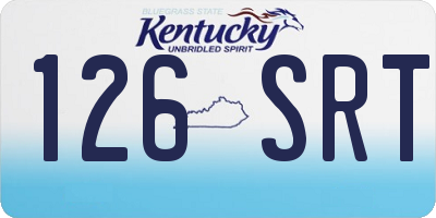 KY license plate 126SRT