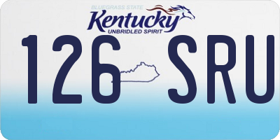 KY license plate 126SRU