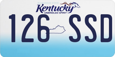 KY license plate 126SSD