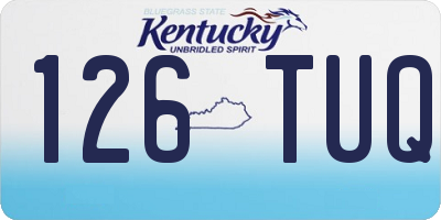 KY license plate 126TUQ