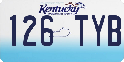 KY license plate 126TYB