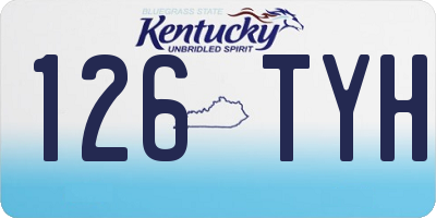 KY license plate 126TYH