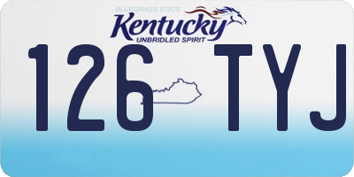 KY license plate 126TYJ