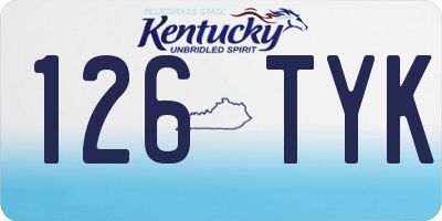 KY license plate 126TYK