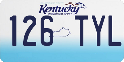 KY license plate 126TYL