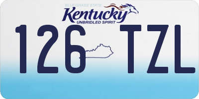 KY license plate 126TZL