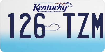 KY license plate 126TZM